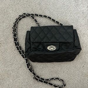 dELiA*s Black Quilted Crossbody Bag